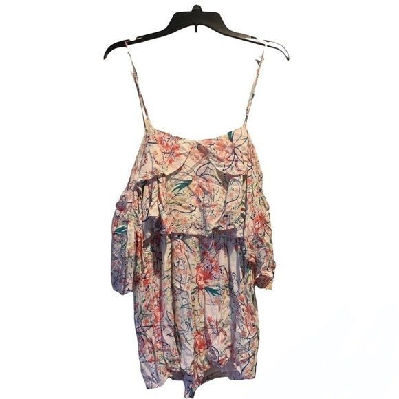 L* SPACE Seaside Halter Romper White Floral medium - Picture 7 of 9